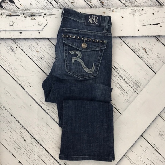ROCK & REPUBLIC Kasandra Studded Jeans sz 6 - Picture 5 of 9